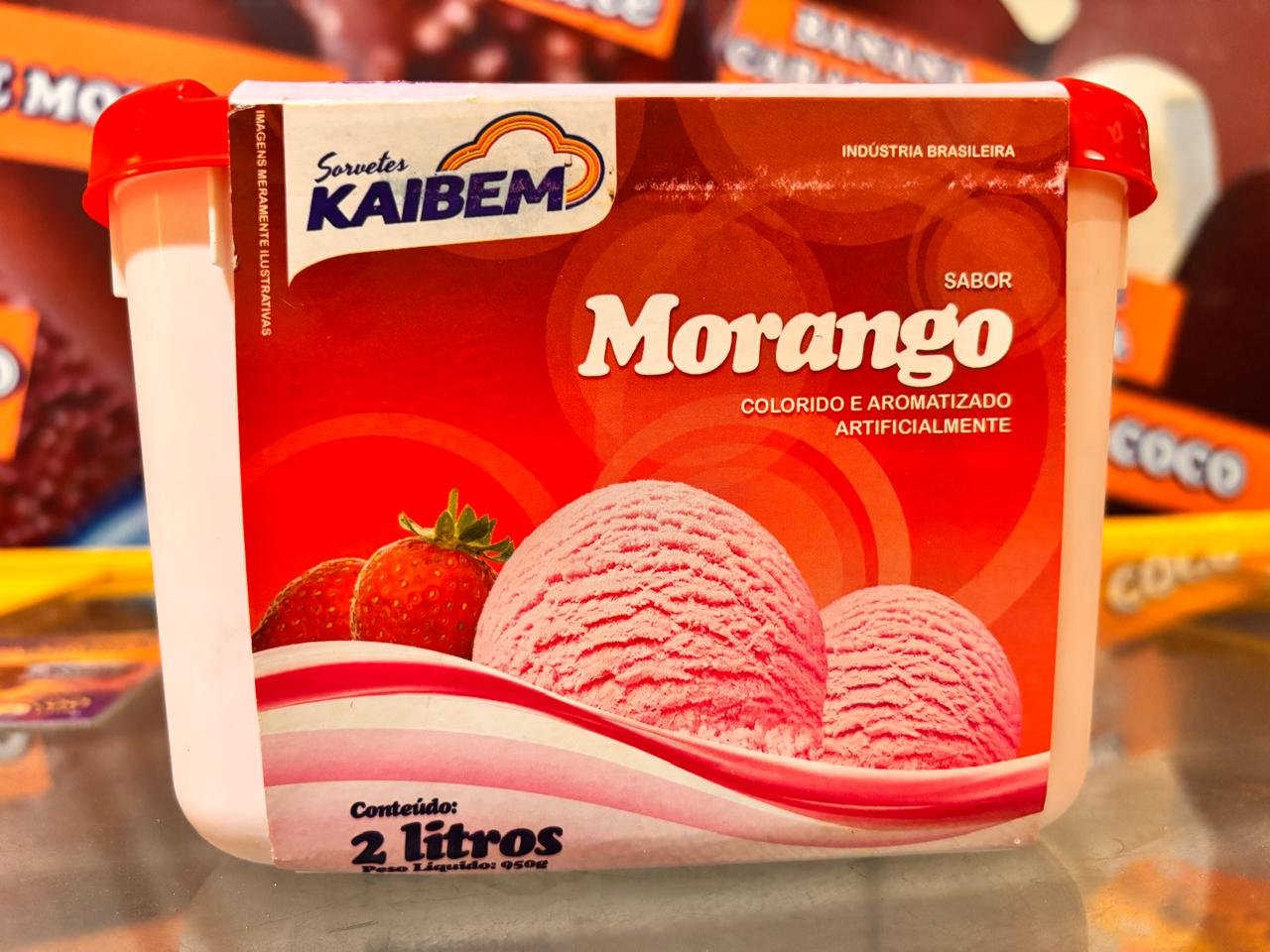 Pote de Sorvete 2L — Morango